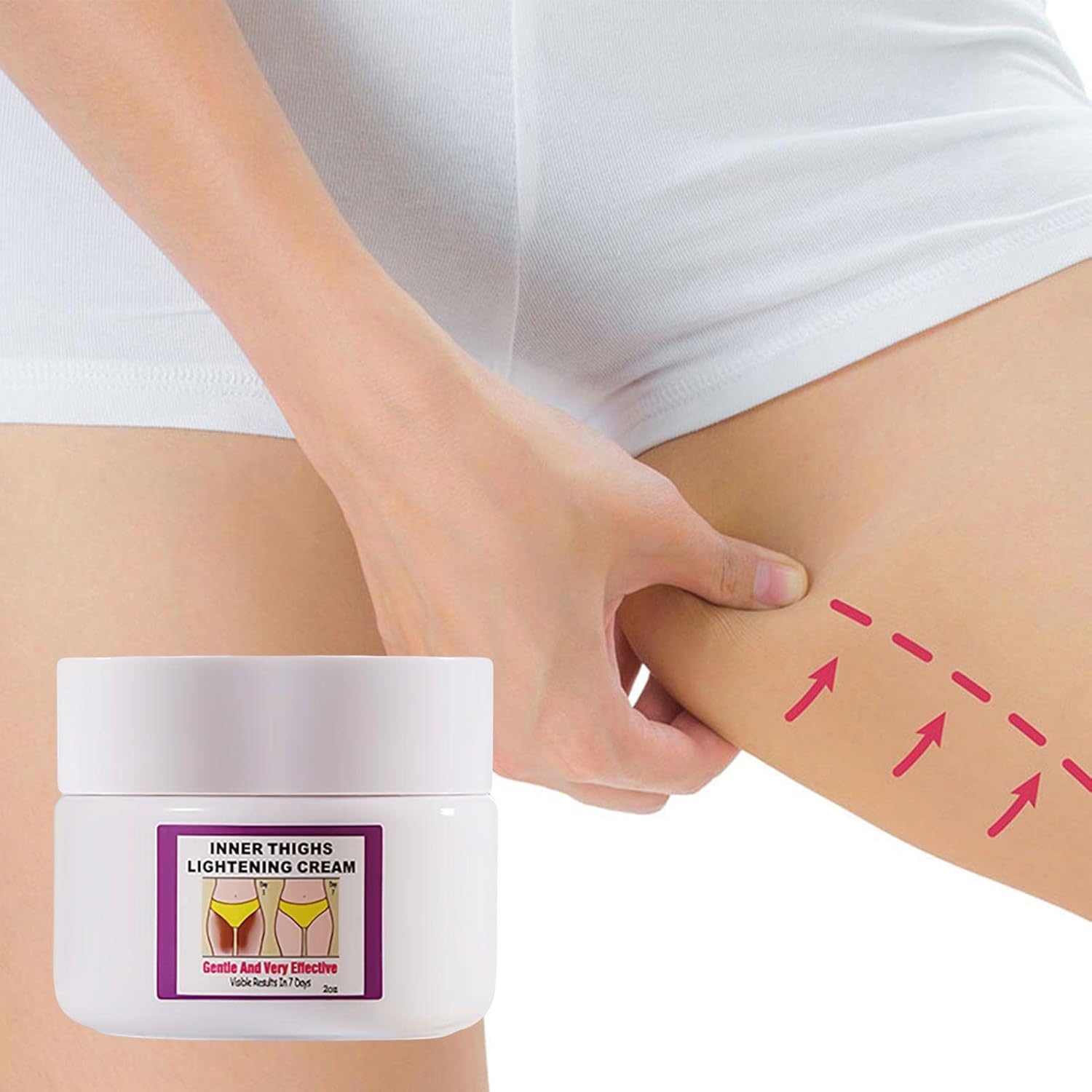 Whitening Cream for Intimate Area, Bleaching Cream for the Intimate Area for Women - 60 g Skin Bleach for Sensitive Areas in Women, Dark Inner Thighs and Intimate Area Pologmase