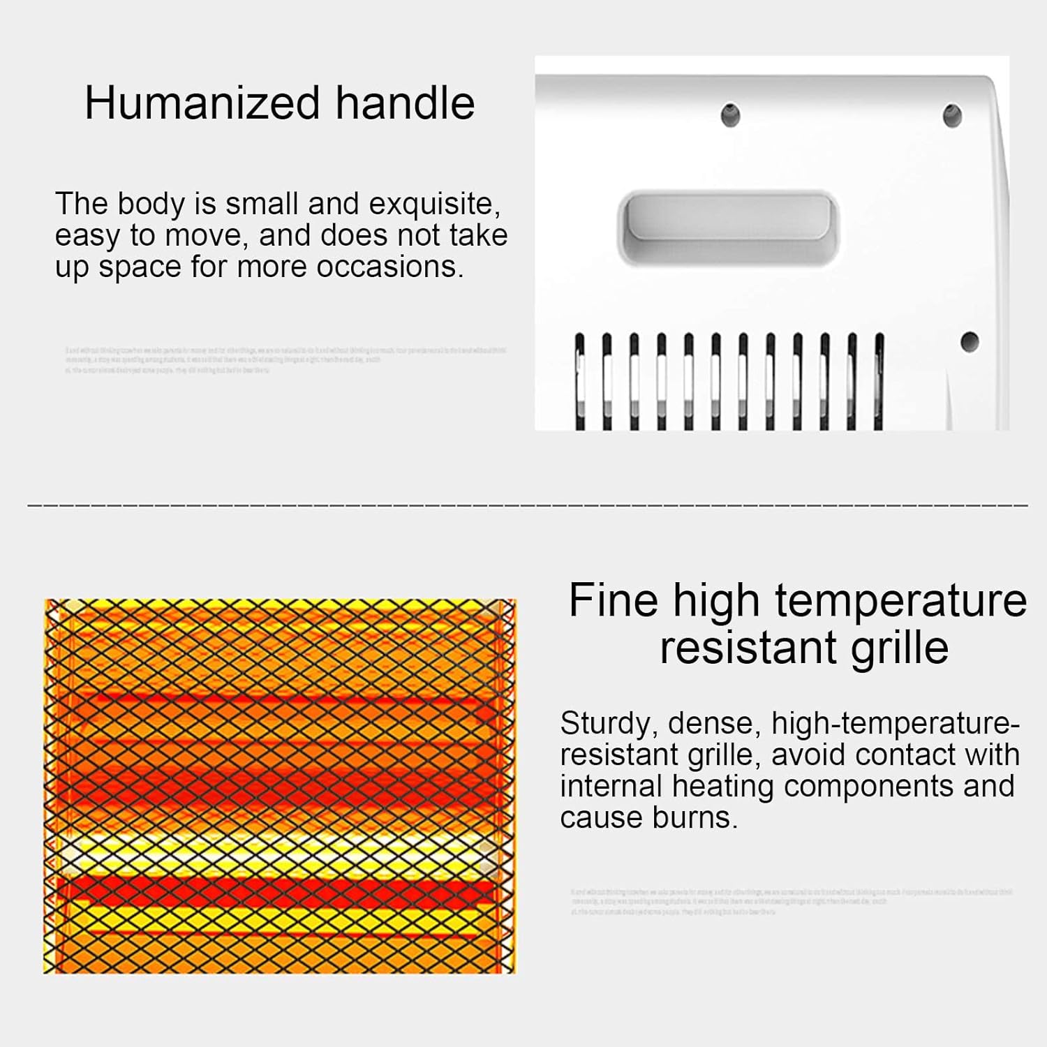 Infrared heater | Carbon Radiant Heater For Terrace | Outdoor Patio Heater For Balcony for Ice Fishing Backpacking Hiking Hunting Survival Emergency | Room heater