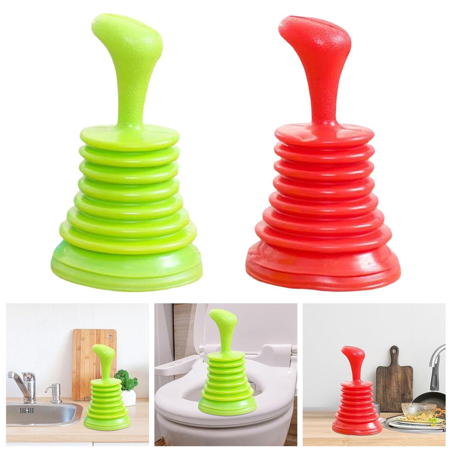 Mini Sink Plunger Universal Shower Pipe Drain Unblock for Drain Bathtub Sink, Rubber Wire Kitchen Sink Scrubber Bathroom Cleaning Tool