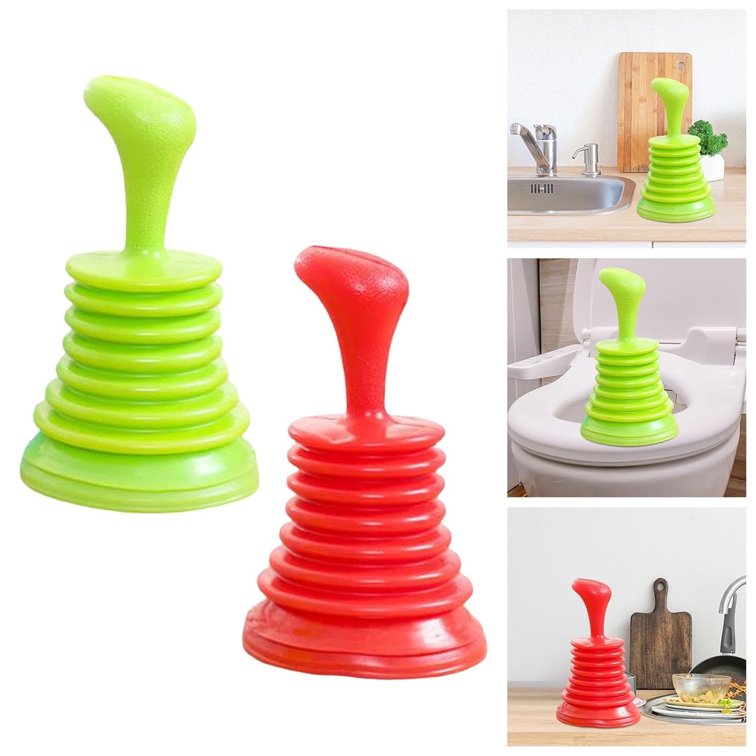 Mini Sink Plunger Universal Shower Pipe Drain Unblock for Drain Bathtub Sink, Rubber Wire Kitchen Sink Scrubber Bathroom Cleaning Tool