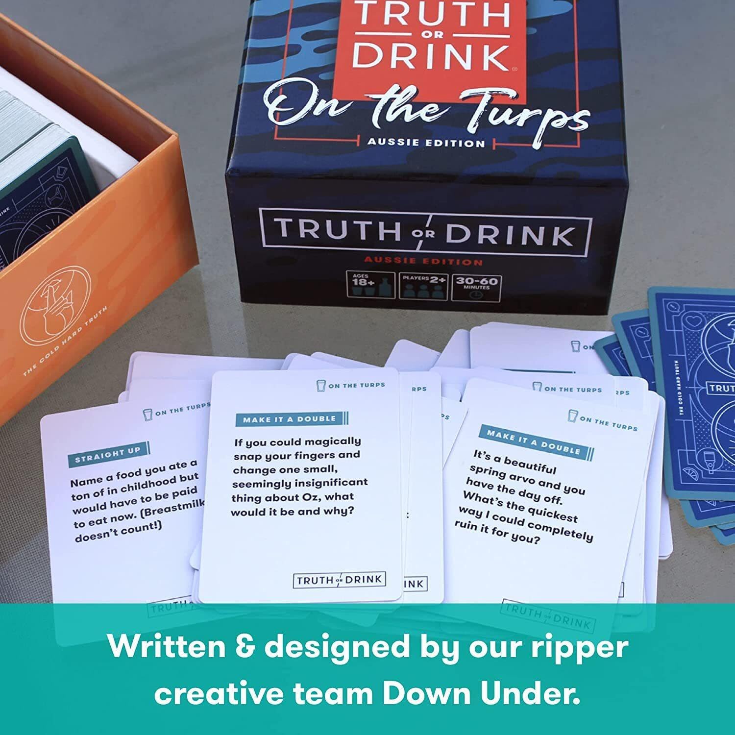 Truth or Drink Card Game The Famous Social Media Game for Parties and Game Nights, Unraveling Secrets with Cheerful Personal Questions White