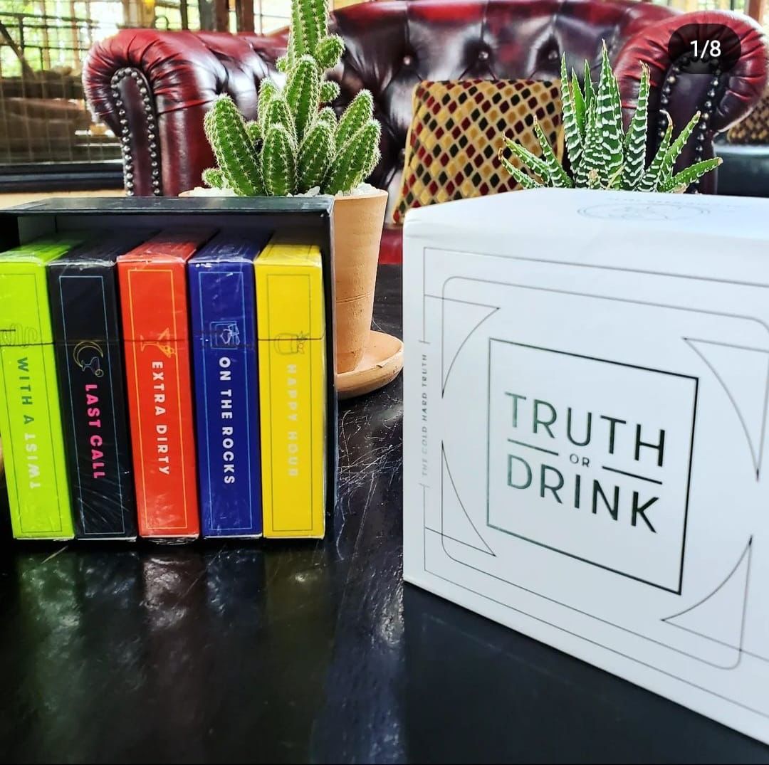 Truth or Drink Card Game The Famous Social Media Game for Parties and Game Nights, Unraveling Secrets with Cheerful Personal Questions White