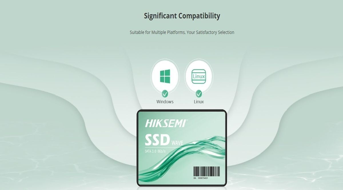 Hikvision HIKSEMI - SSD Storage/SATA 6-2.5''/Wave (s) , HIKSEMI 3D NAND 2.5-inch SATA III SSD Internal Solid State Drive Up to 530MB/s speed