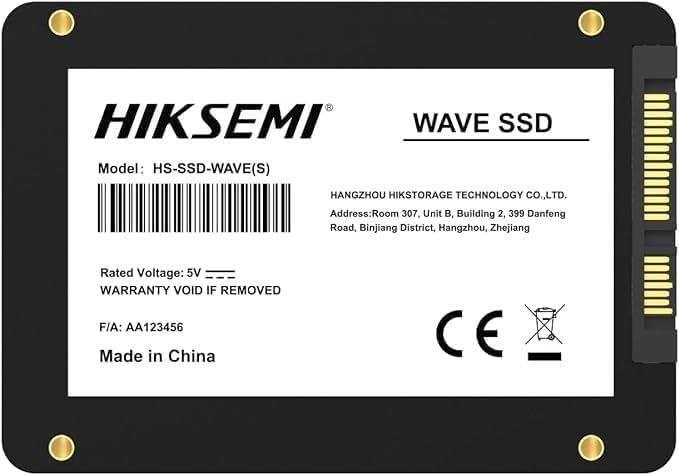 Hikvision HIKSEMI - SSD Storage/SATA 6-2.5''/Wave (s) , HIKSEMI 3D NAND 2.5-inch SATA III SSD Internal Solid State Drive Up to 530MB/s speed