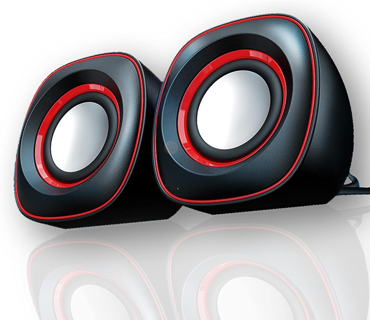 Computer Speakers, PC Speakers, Computer Speakers for Desktop 2.0 USB-Powered Mini Computer Speaker with Subwoofer, USB Speakers for Pcs and Laptops, Speakers for PC