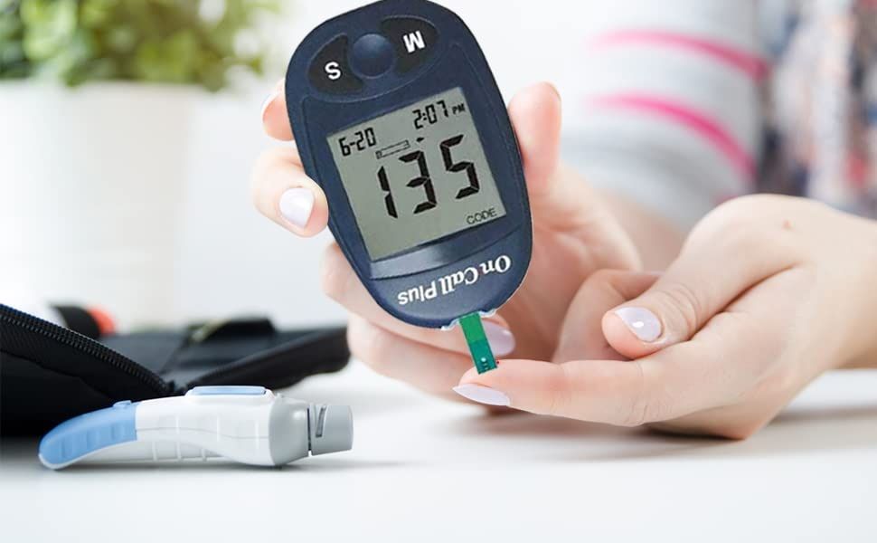 On Call Blood Glucose Test Kit – Accurate Sugar Level Monitoring with Glucometer