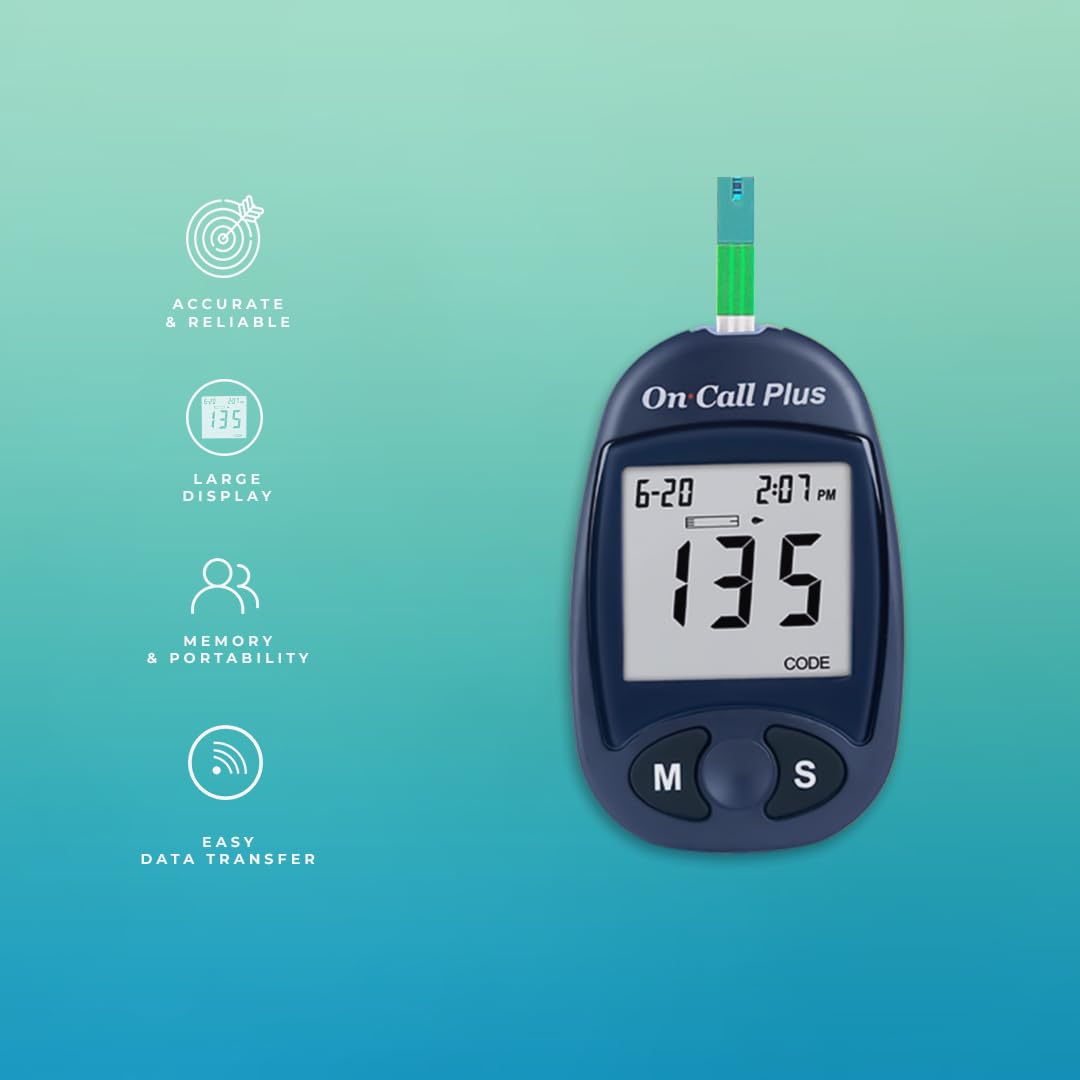 On Call Blood Glucose Test Kit – Accurate Sugar Level Monitoring with Glucometer
