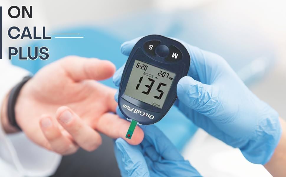 On Call Blood Glucose Test Kit – Accurate Sugar Level Monitoring with Glucometer
