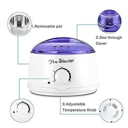 Professional Wax Heater | Wax Warmer | Hot Wax Heater with Temperature Control | Easy to use | Wax Machine For Women | Hair Removal Waxing Kit Women