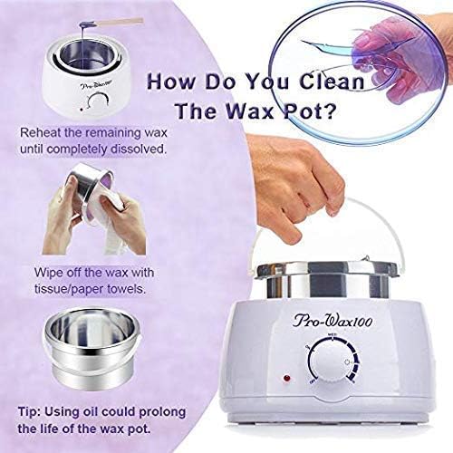 Professional Wax Heater | Wax Warmer | Hot Wax Heater with Temperature Control | Easy to use | Wax Machine For Women | Hair Removal Waxing Kit Women