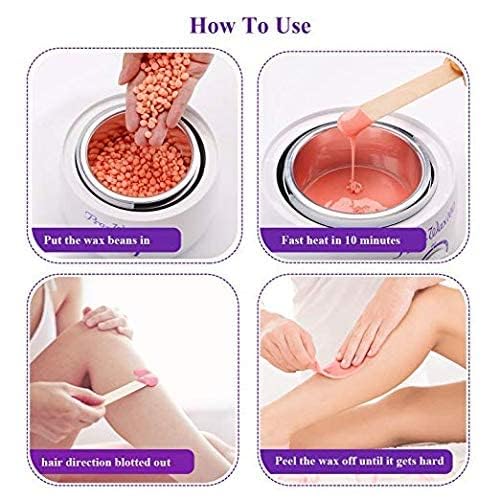 Professional Wax Heater | Wax Warmer | Hot Wax Heater with Temperature Control | Easy to use | Wax Machine For Women | Hair Removal Waxing Kit Women