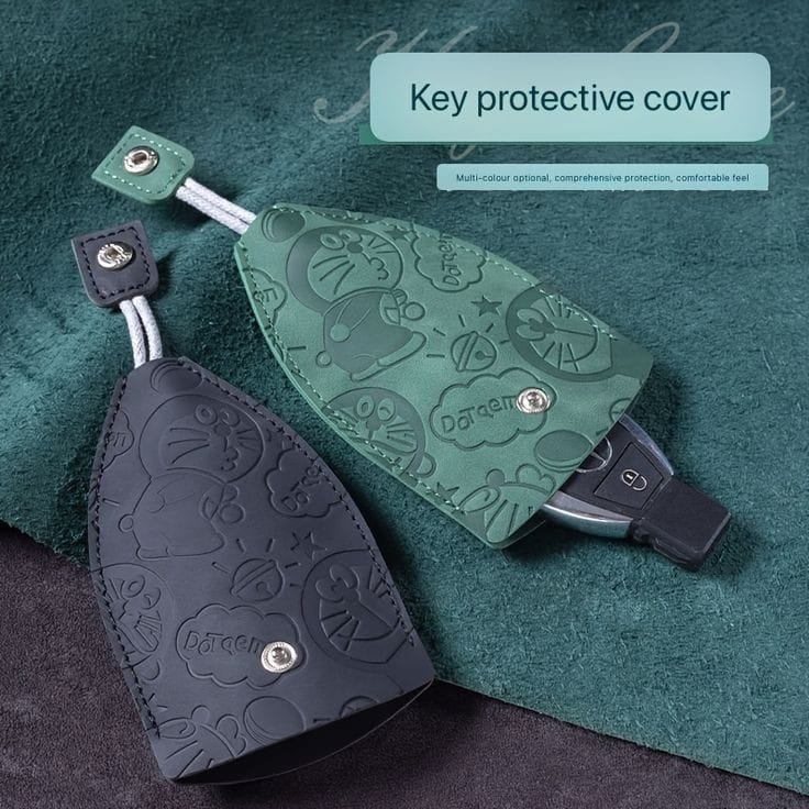 Leather key bag Key pouch leather Key holder leather protection key bag Leather keychain pouch Small leather key bag key bag 2pcs
