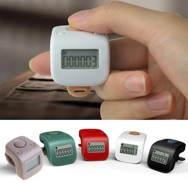 Digital LCD Counter Rechargeable Counter 6 Channel Counting 6 Digit Beads Prayer Counter