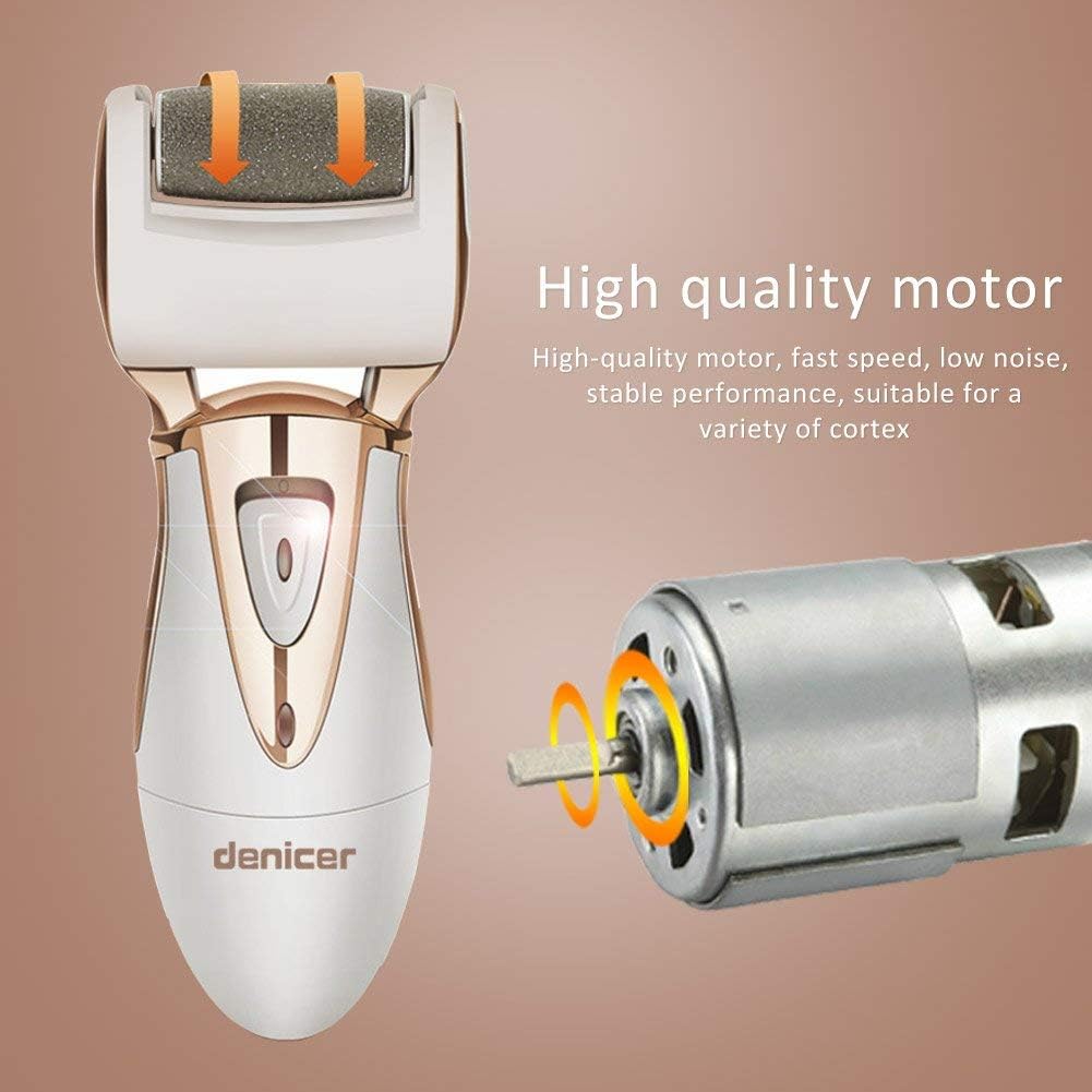 Electronic Pedicure Foot File Professional Rechargeable Callus Remover Machine Corn Removal Foot Care Tool to Remove Dry, Hard Skin