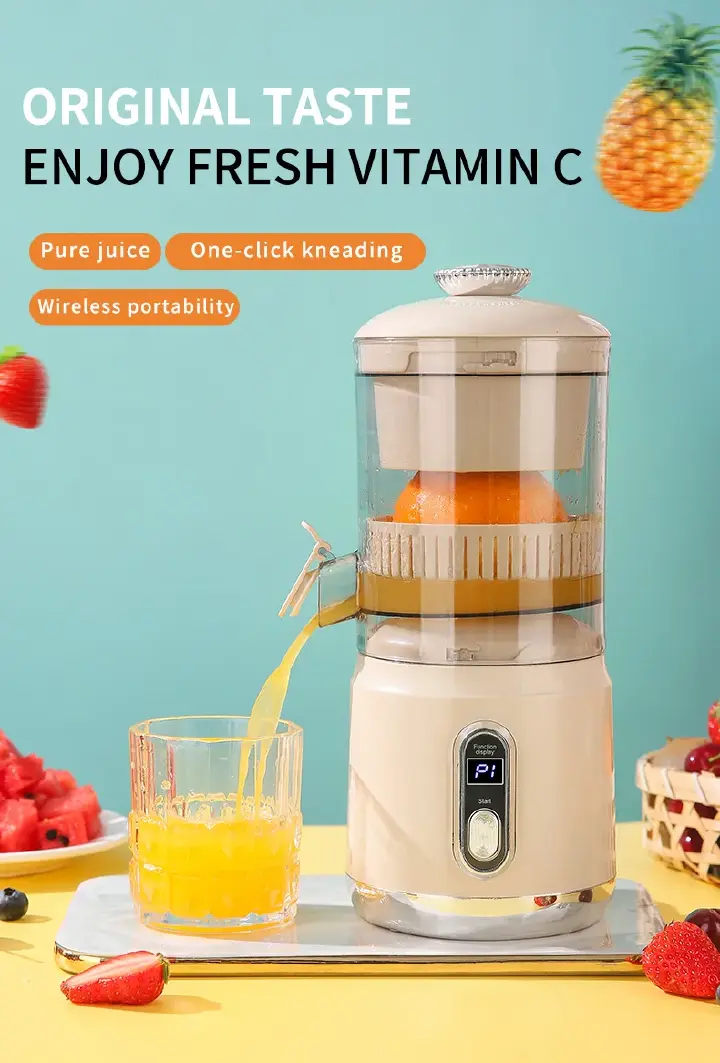 Rechargeable Citrus Juicer, Orange Juicer Squeezer, Juicer, Wireless Portable Juicer Blender with USB Charging Electric Fruit Juicer Machine for Travel & Kitchen Purpose
