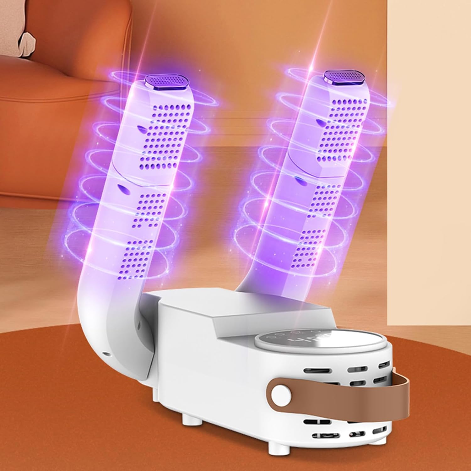 Shoe Dryer, Boot Dryer for Work Shoes, Portable Boot Dryer, 360° Heat Dissifting Boots Warmer, Adjustable Shoe Dryer with LED Display, Foldable Glove Dryer Boots Warmer