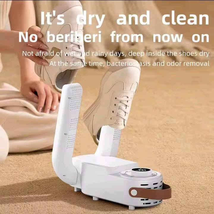 Shoe Dryer, Boot Dryer for Work Shoes, Portable Boot Dryer, 360° Heat Dissifting Boots Warmer, Adjustable Shoe Dryer with LED Display, Foldable Glove Dryer Boots Warmer