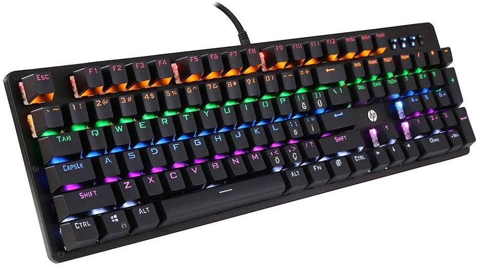 Mechanical Gaming Keyboard GK100F Wired Mechanical Full Sized Gaming Keyboard