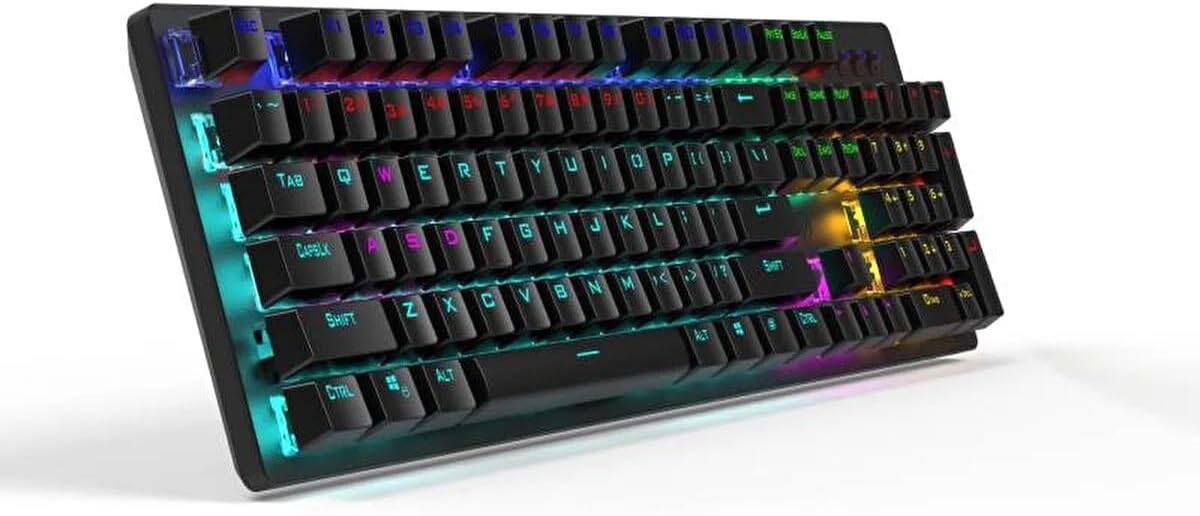 Mechanical Gaming Keyboard GK100F Wired Mechanical Full Sized Gaming Keyboard