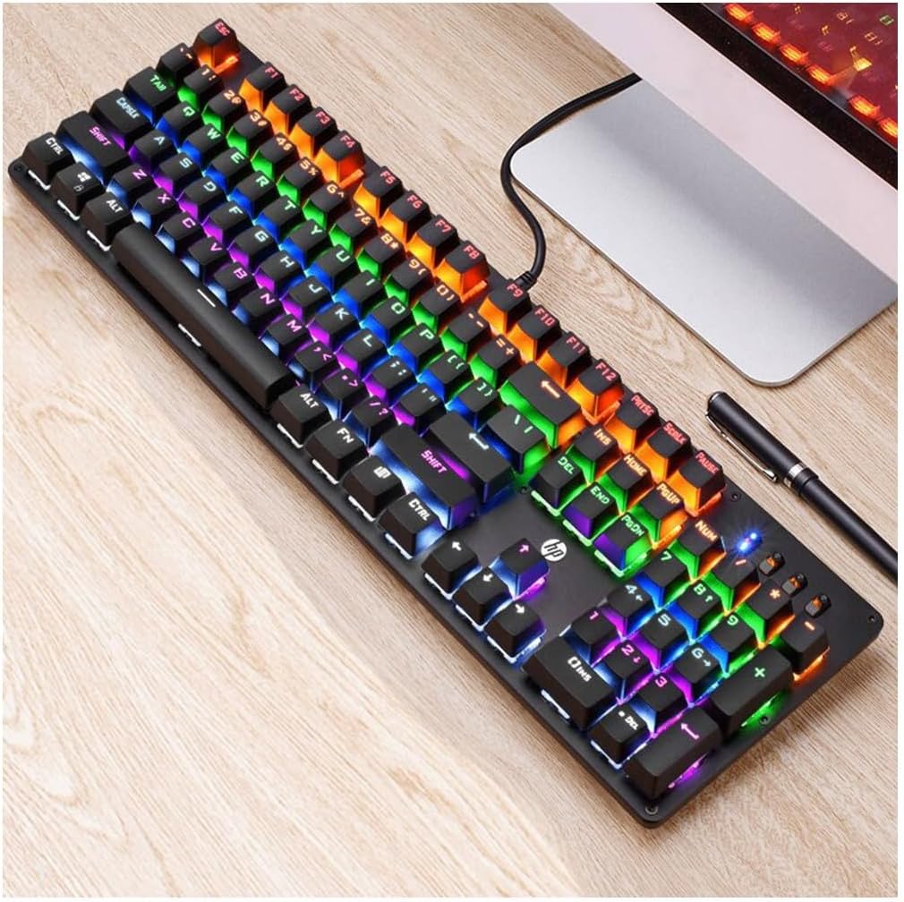 Mechanical Gaming Keyboard GK100F Wired Mechanical Full Sized Gaming Keyboard