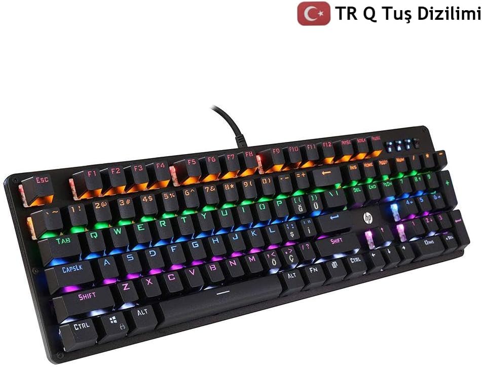 Mechanical Gaming Keyboard GK100F Wired Mechanical Full Sized Gaming Keyboard