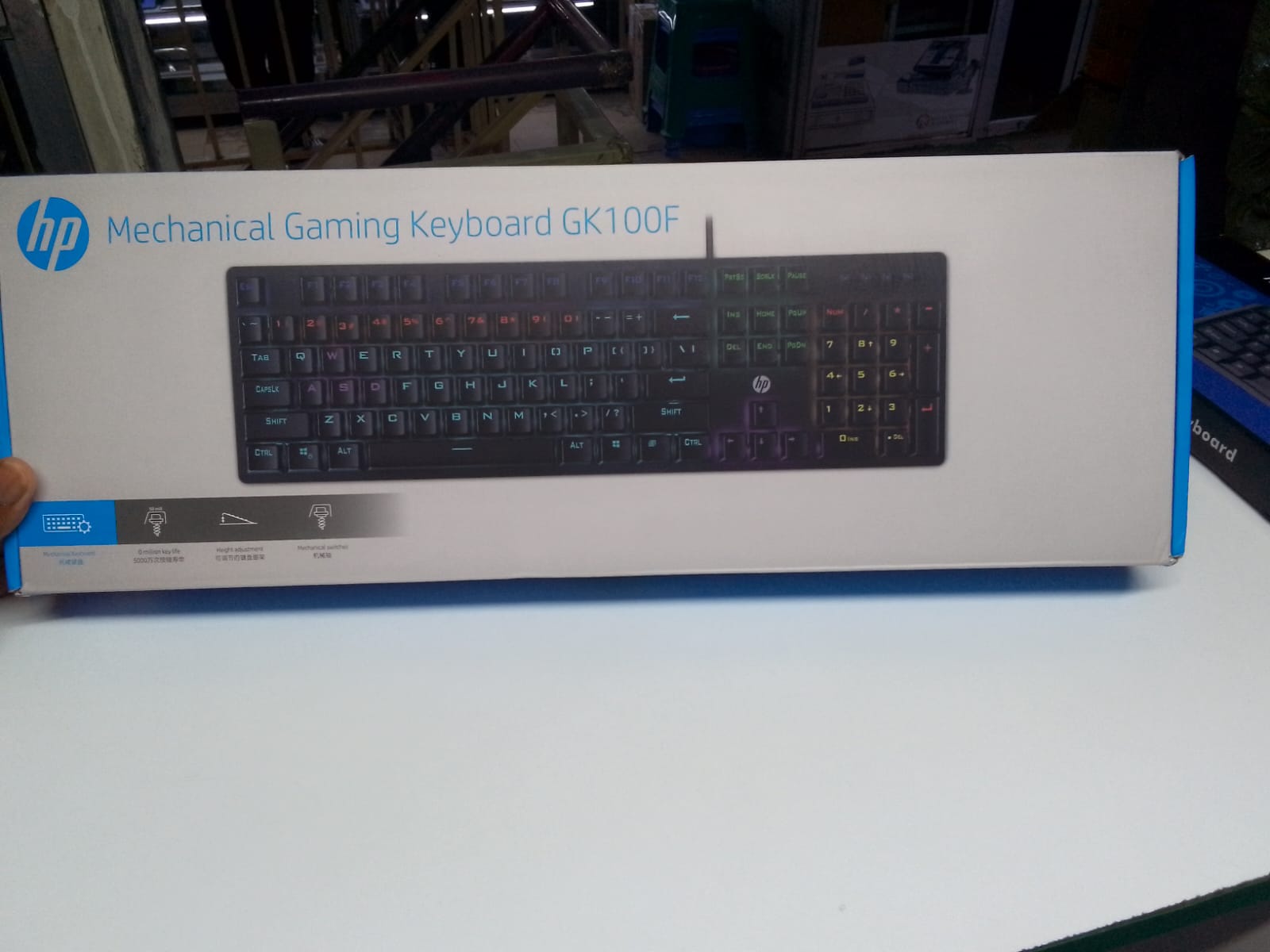 Mechanical Gaming Keyboard GK100F Wired Mechanical Full Sized Gaming Keyboard