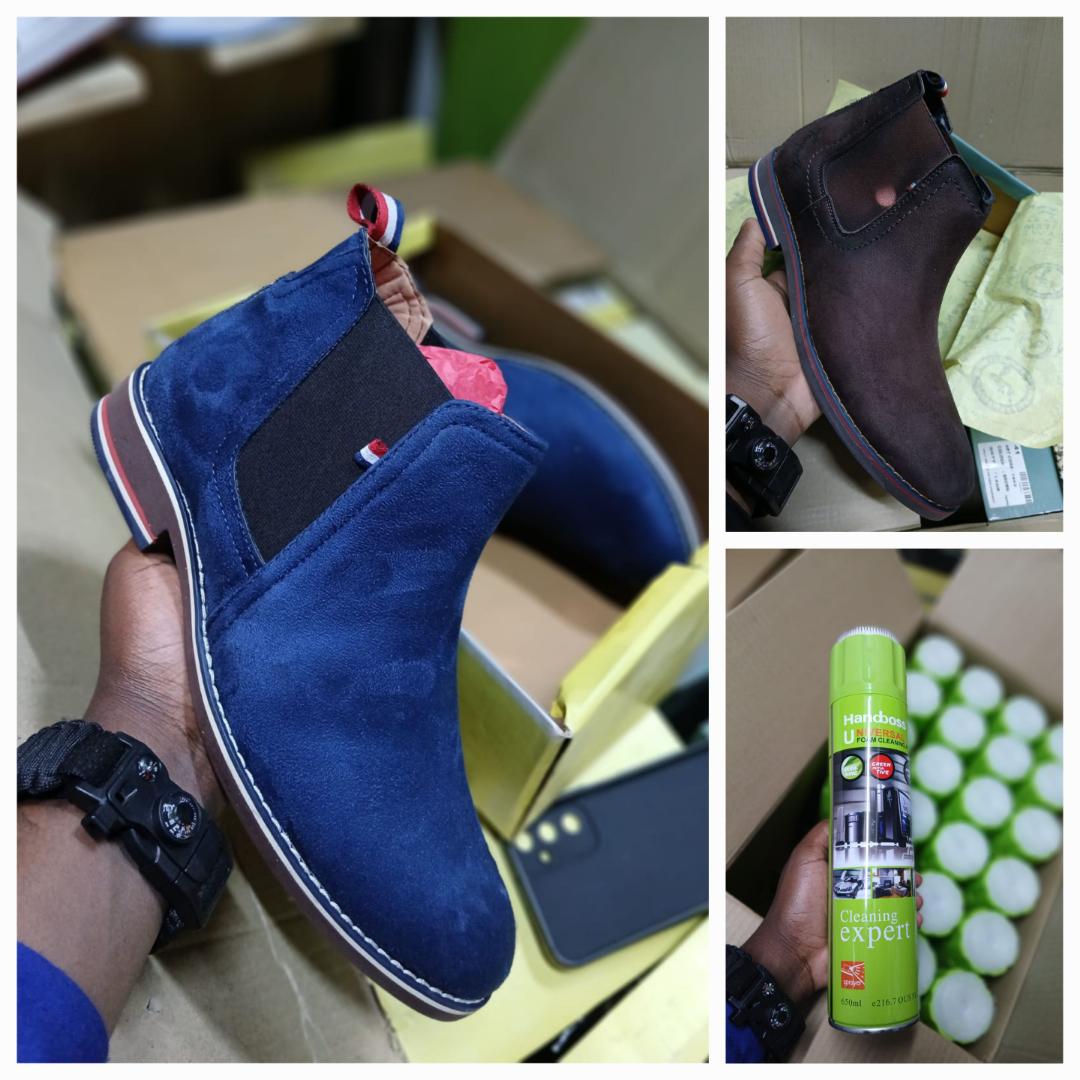 Suede Boots on offer!!! with free Foam Cleaner