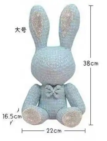 New Luxury Diamond Fragrant Rabbit Plush Pendant High Quality Soothing Doll Christmas Birthday Gift, kids dolls, kids birthday gift, kids gift