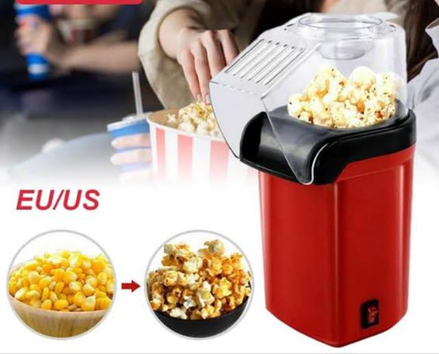 Electric Popcorn maker - oil free the  Fast Popcorn Making Machine, Hot Air Popcorn Popper With Wide Mouth Design, Oil And Bpa Free, For Small Home Party the machine can also be used to stort a bussin