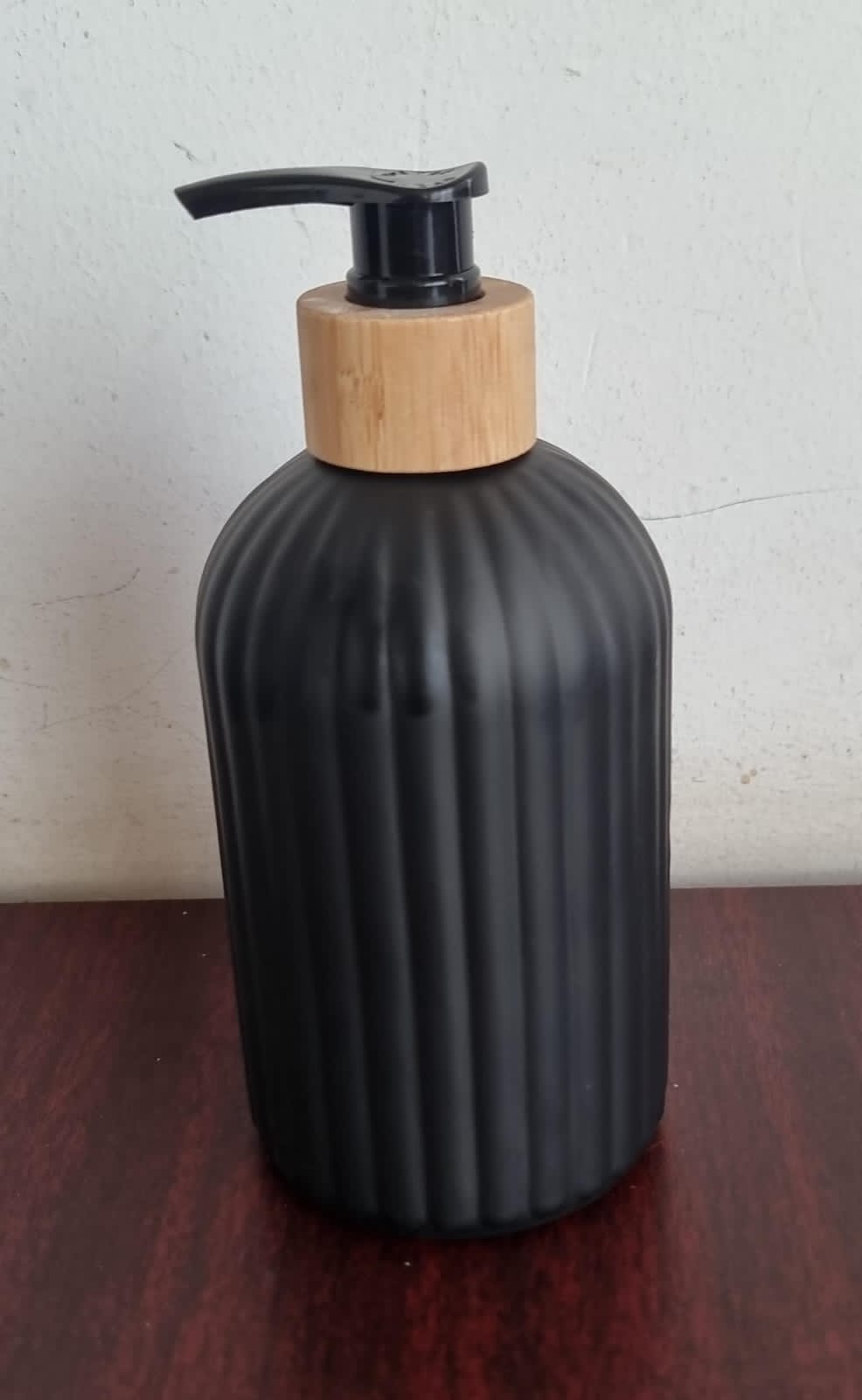 Ceramic glass 400ml single lotion soap dispenser with Finish Liquid Handwash Soap Dispenser with Pump for Bathroom | Handwash Dispenser for Kitchen | Bathroom Accessories                             .