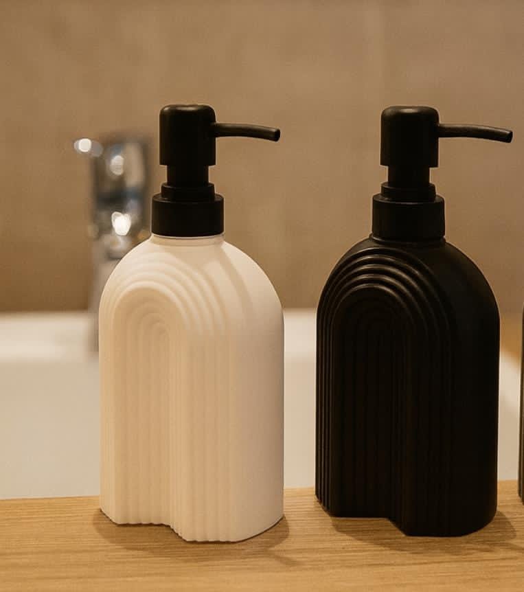Ceramic glass 400ml single lotion soap dispenser with Finish Liquid Handwash Soap Dispenser with Pump for Bathroom | Handwash Dispenser for Kitchen | Bathroom Accessories                             .