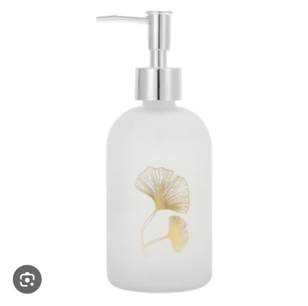 Ceramic glass 400ml single lotion soap dispenser with Finish Liquid Handwash Soap Dispenser with Pump for Bathroom | Handwash Dispenser for Kitchen | Bathroom Accessories                             .