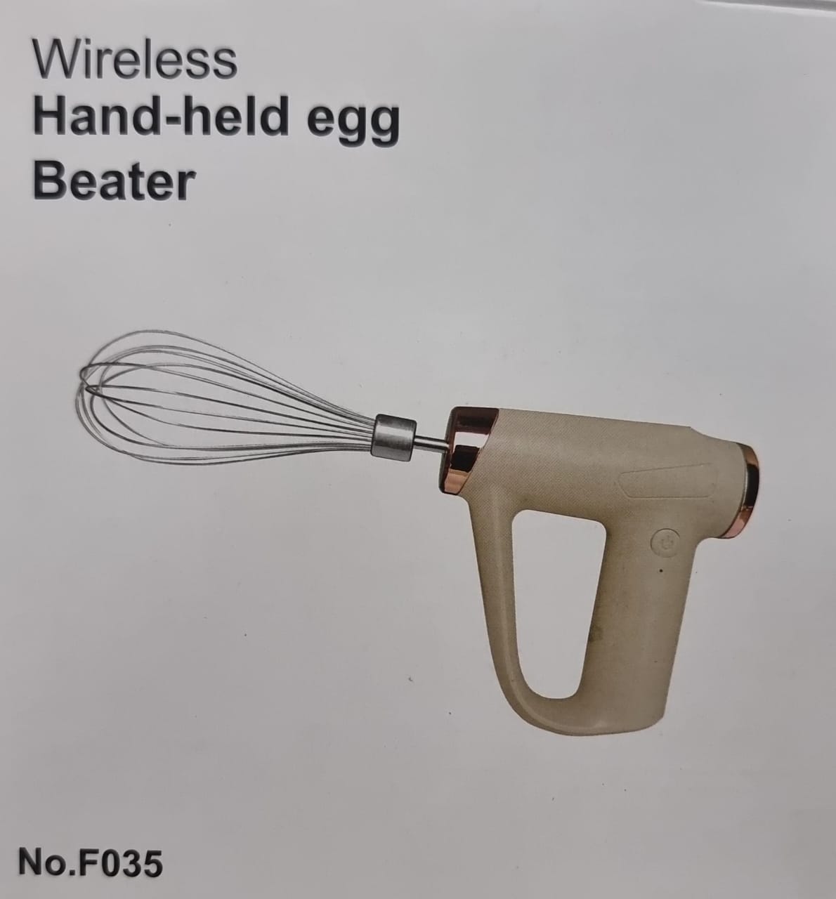 RECHARGEABLE WIRELESS Hand held egg beater whisk  (2 whisk heads, 2.5W) now available in 4 colours  Cross-mirror wireless kitchen baking at home small handheld egg beater                             .