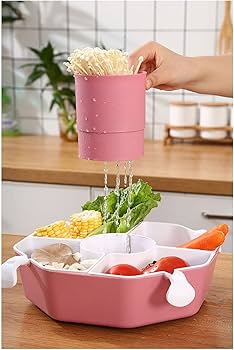 (rotating candy box) 360⁰ rotating octagonal fruit drainer basket                                                                                                                                      .