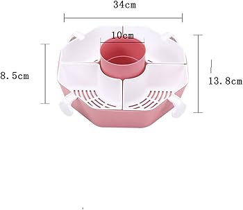 (rotating candy box) 360⁰ rotating octagonal fruit drainer basket                                                                                                                                      .