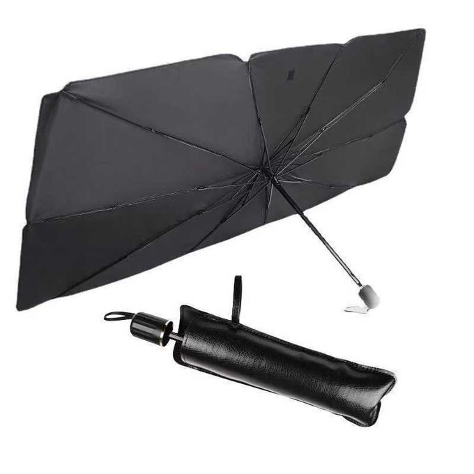 Car dashboard umbrella sunvisor windscreen cover Foldable Car Sunset Umbrella Cover UV Block Car Front Window Protection Yourself and Car Summer Heat Protector                                        .