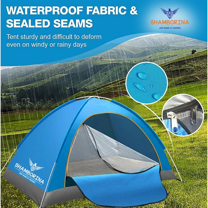 Quick Opening 3-4 Persons Camping Tent - 200*180 cms