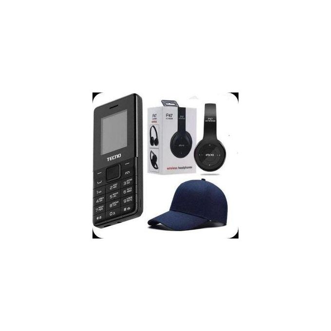 Tecno Smart &BEST SMALL BUTTON PHONE T301 , Dual Sim, Button KABAMBE/ KATULULU Phone + Free Headphone & Cap FreeTecno Smart &BEST SMALL BUTTON PHONE T301 , Dual Sim, Button KABAMBE/ KATULULU Phone + F