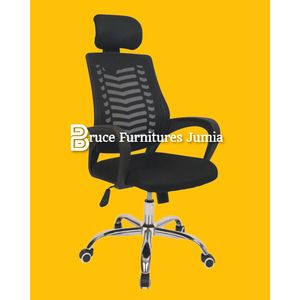 Mesh High-Back Office Chair with Headrest - Perfect for Your Workspace