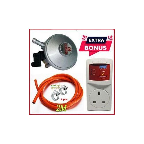 13Kg Gas Cylinder Regulator plus 2M pipe & Clips + Free Tv Guard