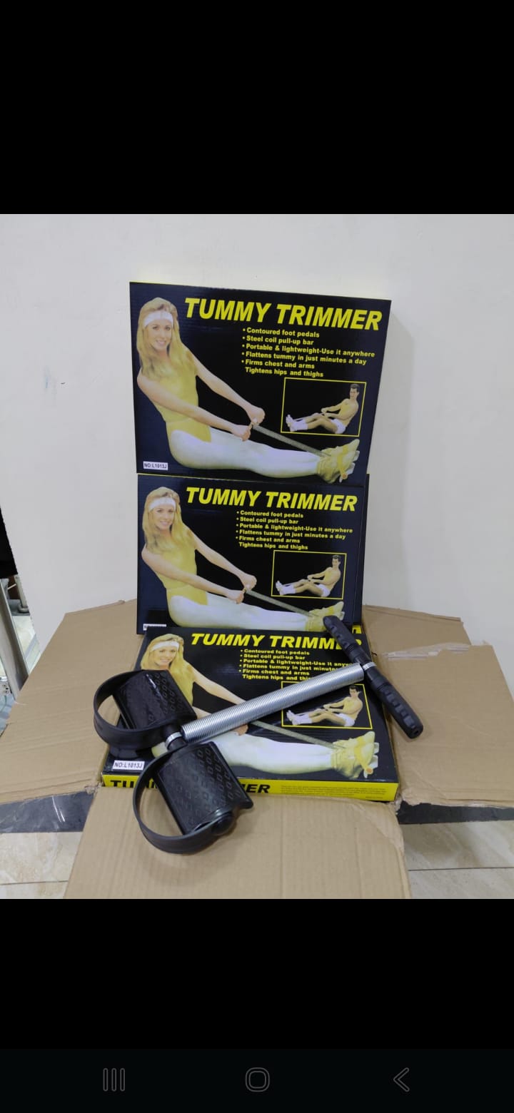 Tummy Trimmer
Stay fit and tone your body from the comfort of your home with the Tummy Trimmer, a simple yet effective fitness tool designed to strengthen and shape your abdominal muscles while also w