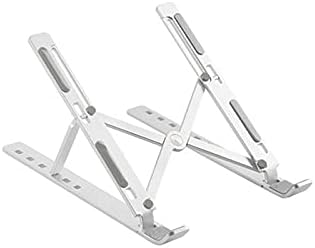 Generic Uniserval Foldable Adjustable Laptop Stand & Holder Desk Laptop Stand,Suturun Ergonomic Detachable Computer Stand for Laptop Riser for Desk,Portable Aluminum Laptop Stand Riser Holder Noteboo