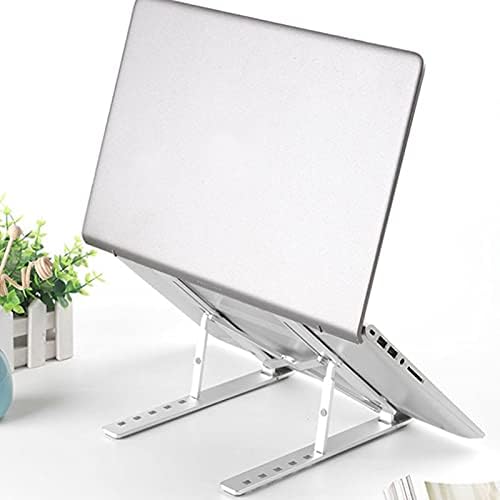 Generic Uniserval Foldable Adjustable Laptop Stand & Holder Desk Laptop Stand,Suturun Ergonomic Detachable Computer Stand for Laptop Riser for Desk,Portable Aluminum Laptop Stand Riser Holder Noteboo