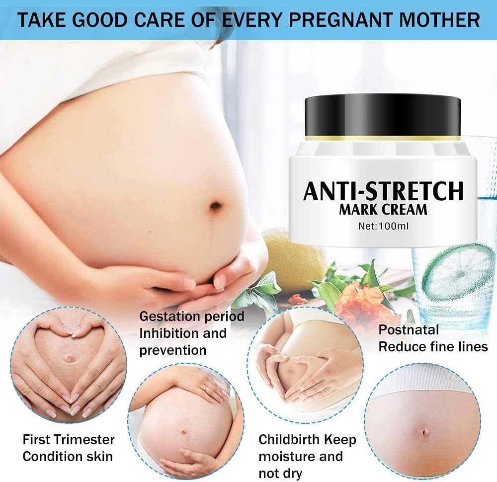 Aichun Beauty Anti-Stretch Mark Cream - Lightens Fine Lines, Moisturizes Skin, Repairing