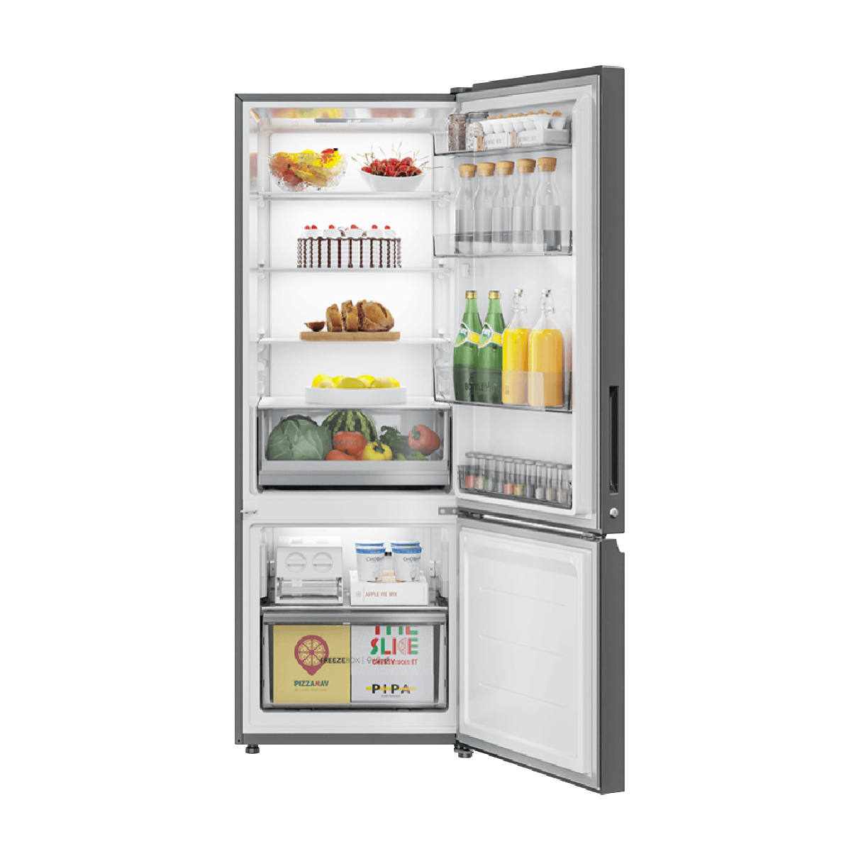 Haier 346L No Frost Magic Convertible Big Bottom Mount -Triple Inverter Refrigerator  HRB-3664BS