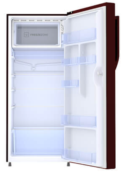 Haier 190L Fridge Single Glass Door Direct Cooling  - Silver - HRD-1954PMG