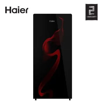 Haier 190L Fridge Single Glass Door Direct Cooling  - Silver - HRD-1954PMG