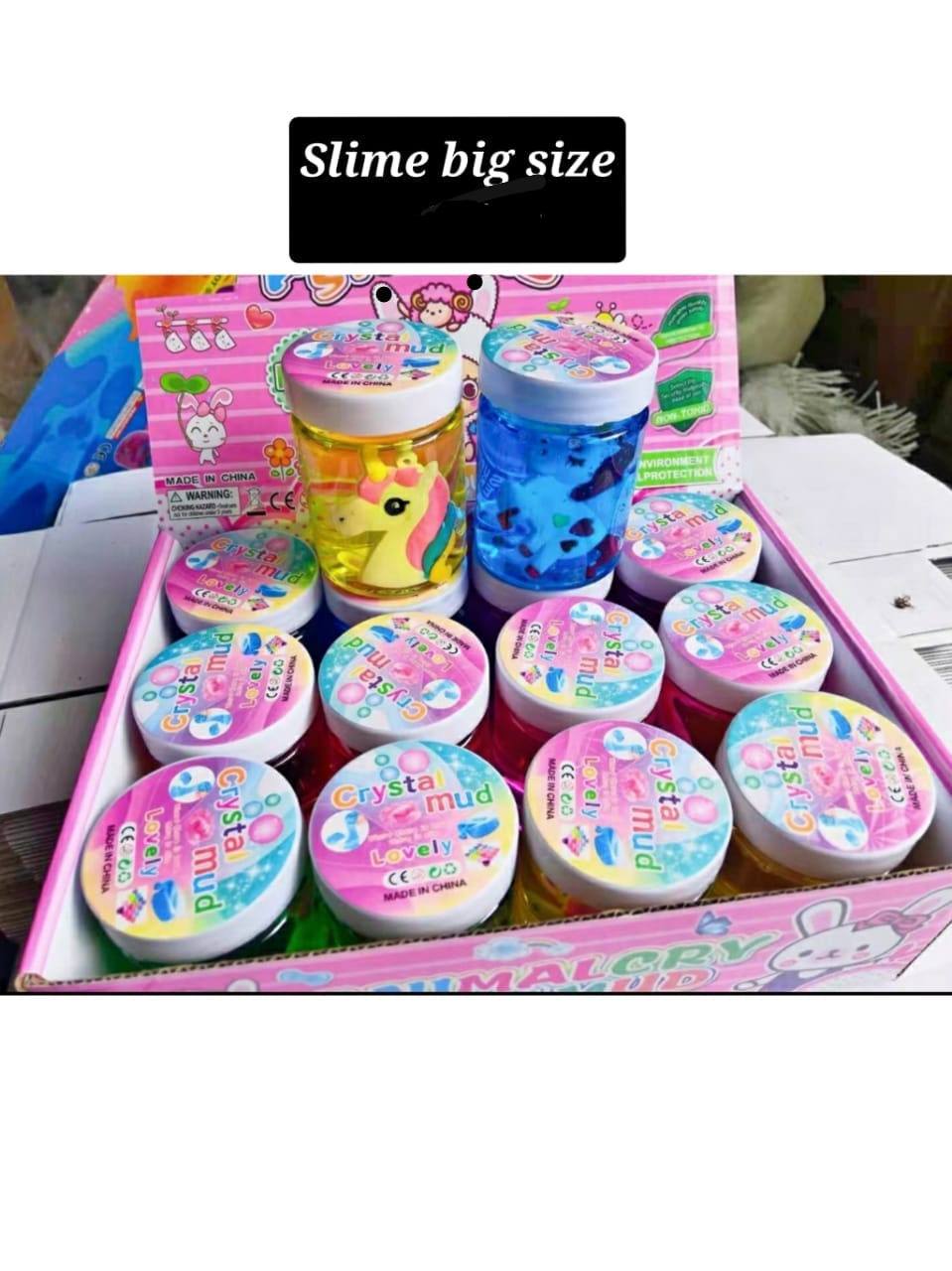 slime toys.
 the product is a type of "crystal mud" or "slime" toy, often marketed for children as a sensory or stress-rel