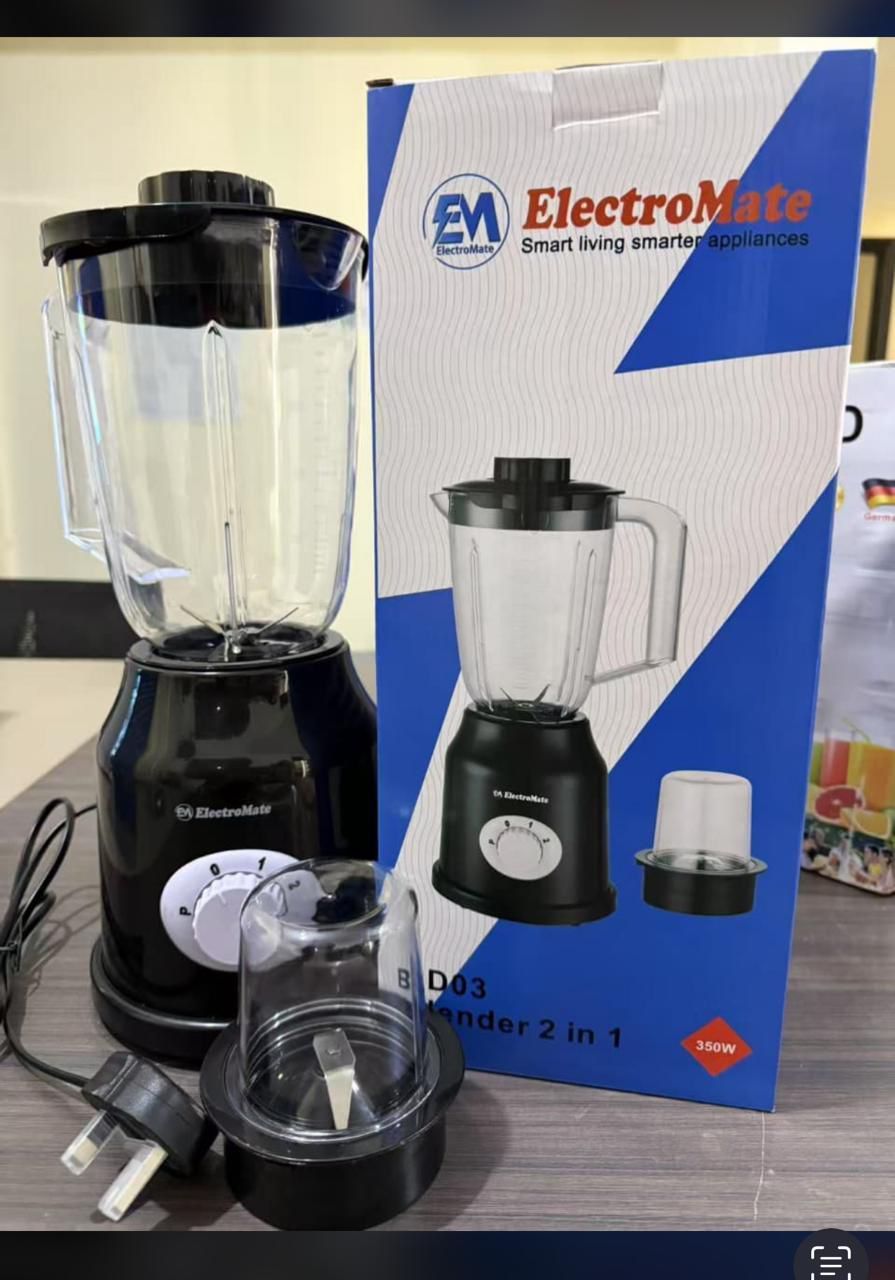 2-in-1 Electromate Blender – Blend & Go! 🍹
Experience ultimate kitchen convenience with the Electromate 2-in-1 Blender! Perfect for smoothies, shakes, sauces, and more, this versatile blender combine