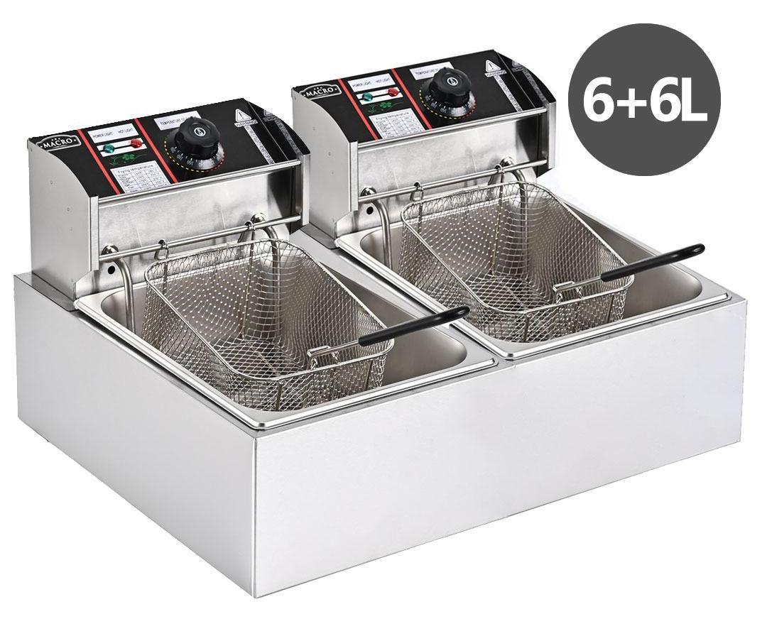 12L Double Deep Fryer — built for high performance, efficiency, and perfectly crispy results every time!
💥 Double Tank, Double Efficiency
Featuring a 12-litre capacity (6L + 6L), this fryer allows yo